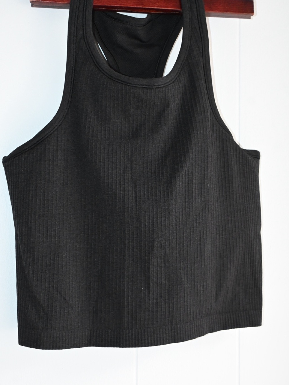 lululemon athletica Black Ribbed Racerback Tank